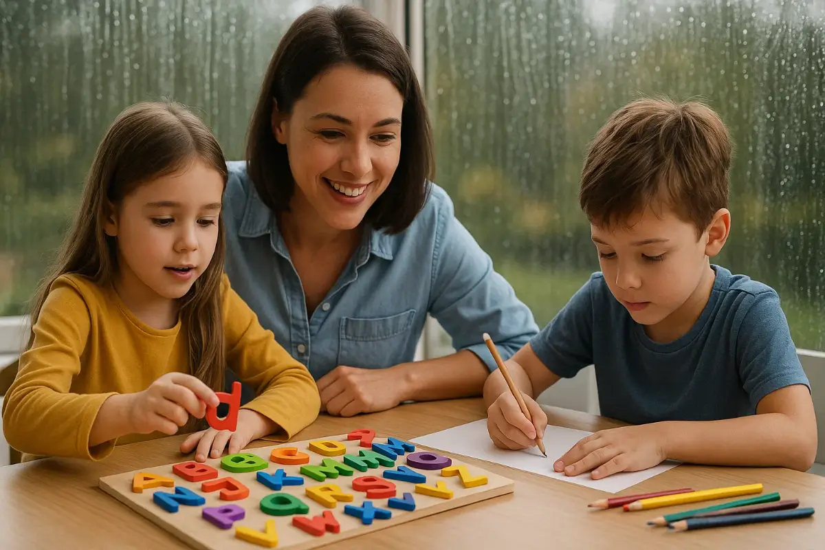 Ideias de atividades educativas para dias chuvosos