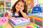 Como deixar o caderno da criança mais bonito e organizado para a escola